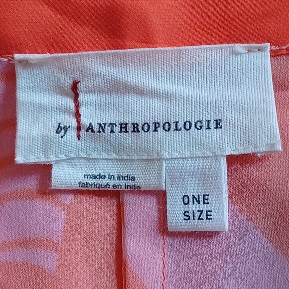 EUC Anthropologie Tie-Front Crop Length Cover Up ~ One Size Fits All - Picture 6 of 7